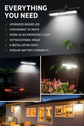 Clip on Solar Motion Lights Outdoor Waterproof,Solar Fence Lights outside with 36 Leds, Portable Solar Powered Security Light