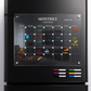 Acrylic Fridge Calendar – Reusable Dry Erase with 6 Pens  